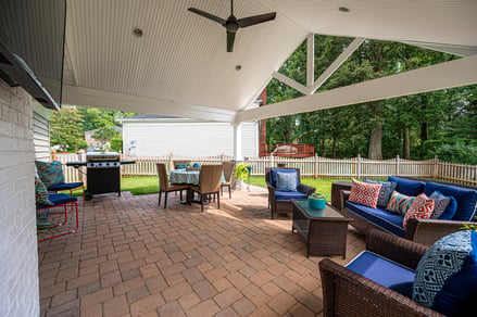 Unique Covered Back Porch