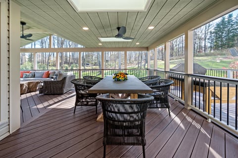 Covered Deck with Skylight