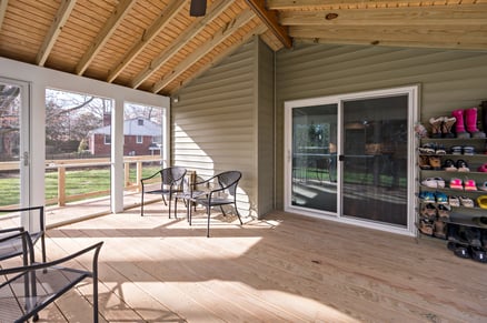 Vaulted Ceiling Porch