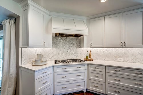 White Kitchen Drawers