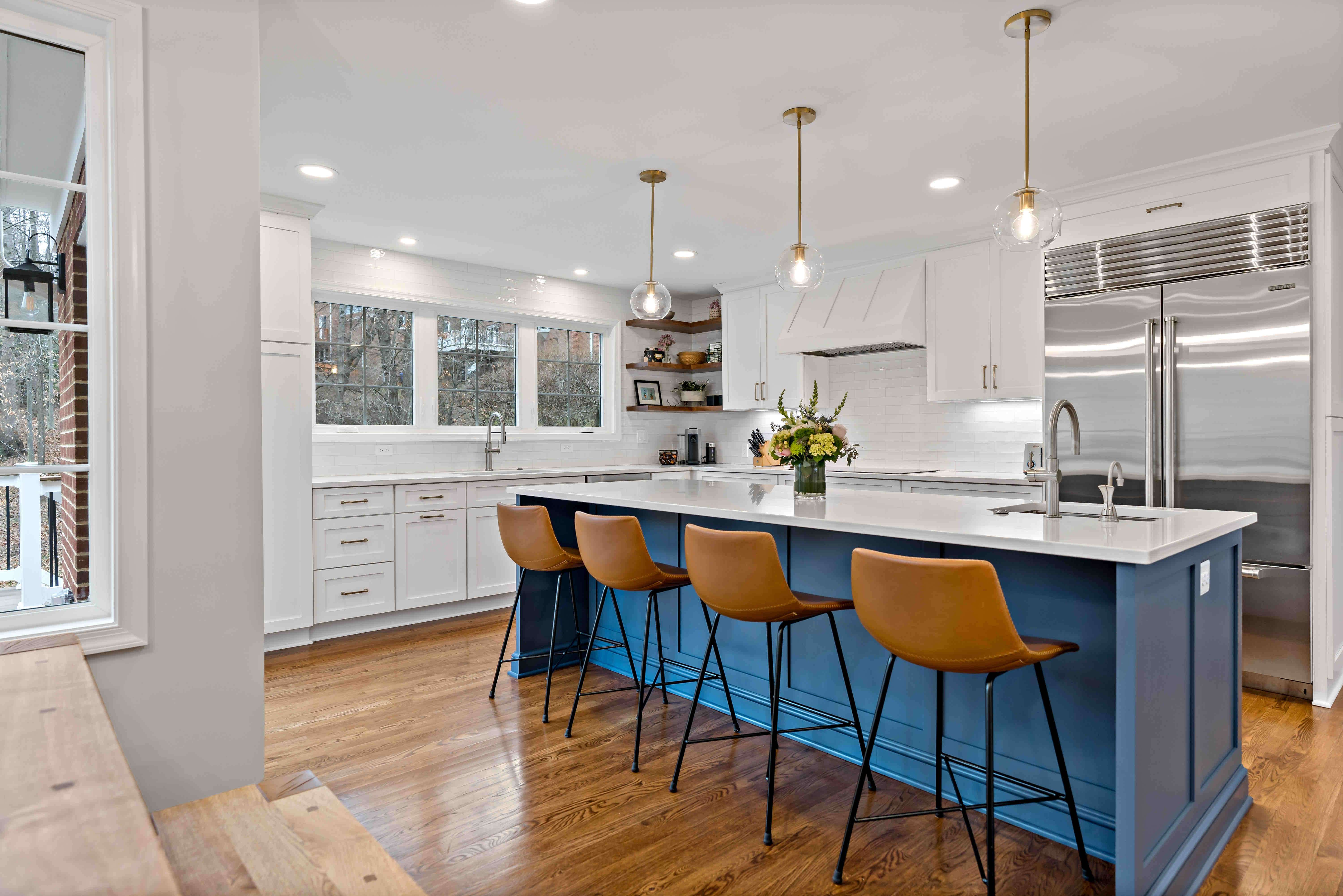 Kitchen and Deck Addition in Potomac with Backyard Views to Savor the Scenery